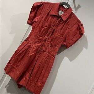 Anthropologie Short Sleeve Romper